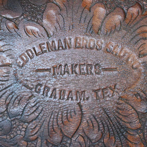 VINTAGE EDDLEMAN BROTHERS SADDLE _CA953 Collectibles Eddleman brothers saddle Co.