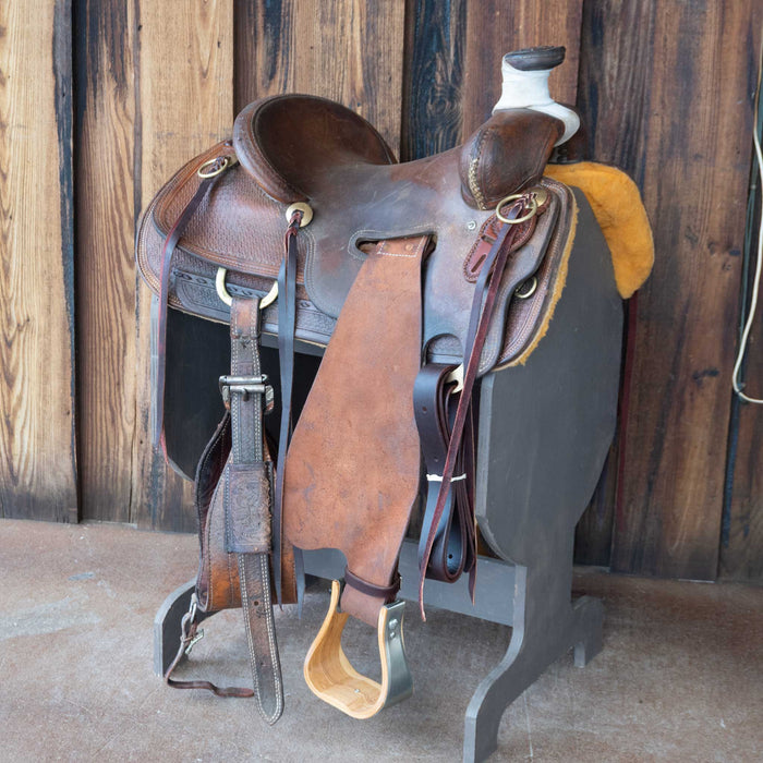 14.5" USED TESKEY'S POST HORN SADDLE