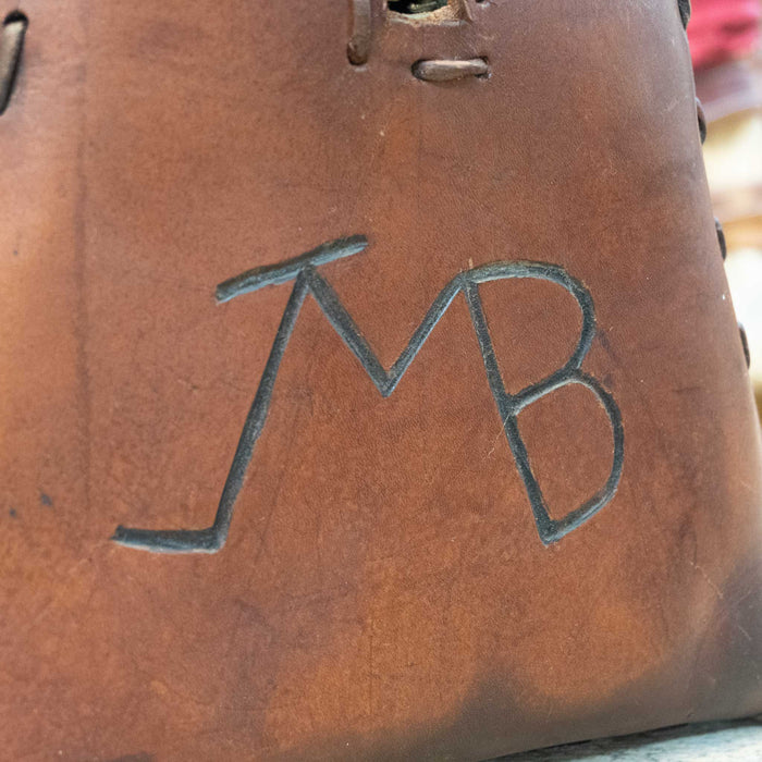 1970's Leather Bag Branded "JMB" Collectibles MISC