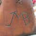 1970's Leather Bag Branded "JMB" Collectibles MISC