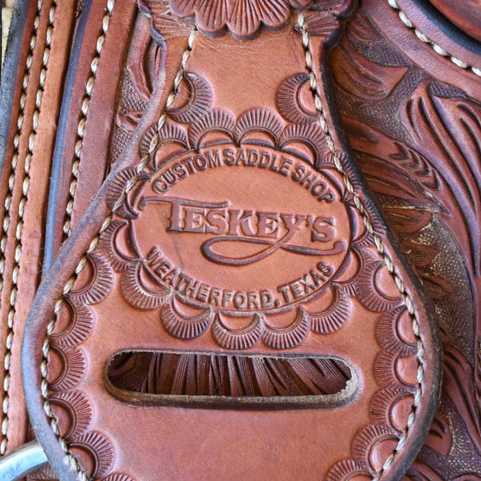 16" USED TESKEY'S RANCH SADDLE