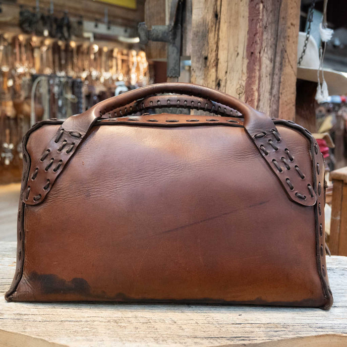 1970's Leather Bag Branded "JMB" Collectibles MISC