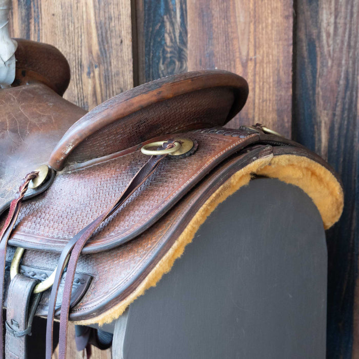14.5" USED TESKEY'S POST HORN SADDLE