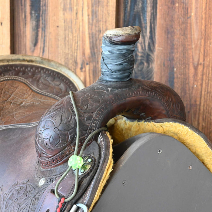 14" USED CORRIENTE TEAM ROPING SADDLE