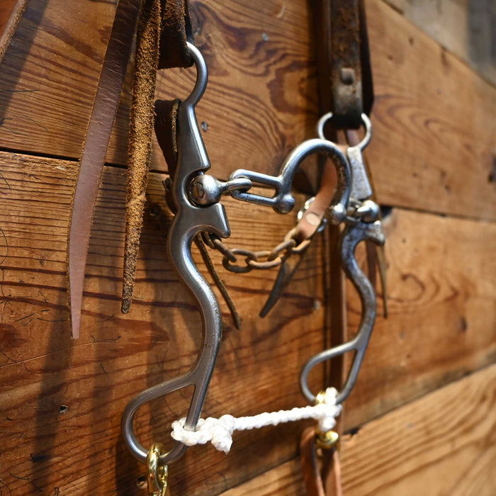 Kerry Kelley 02S Ported Chain Bridle Rig w/ Split Ear Headstall