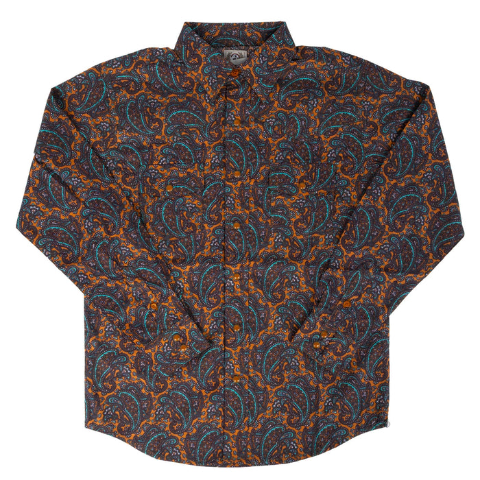 Cinch Boy's Paisley Print Pearl Snap Shirt KIDS - Boys - Clothing - Shirts - Long Sleeve Shirts Cinch