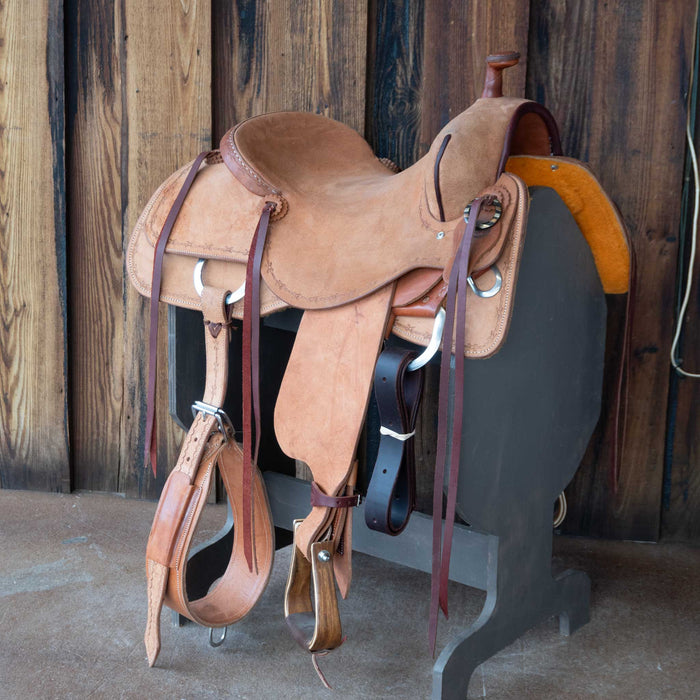 16" USED TESKEY'S RANCH CUTTER SADDLE