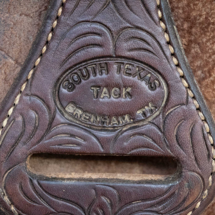 16" USED SOUTH TEXAS TACK RANCH CUTTER SADDLE