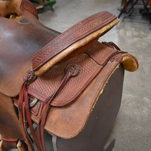 17" USED BLUE RIVER RANCH SADDLE Saddles Blue River Saddlery