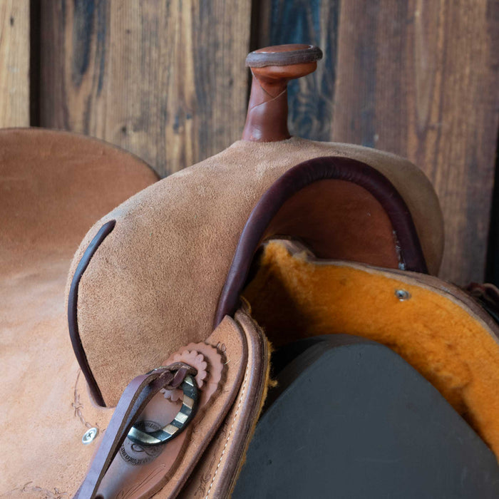 16" USED TESKEY'S RANCH CUTTER SADDLE