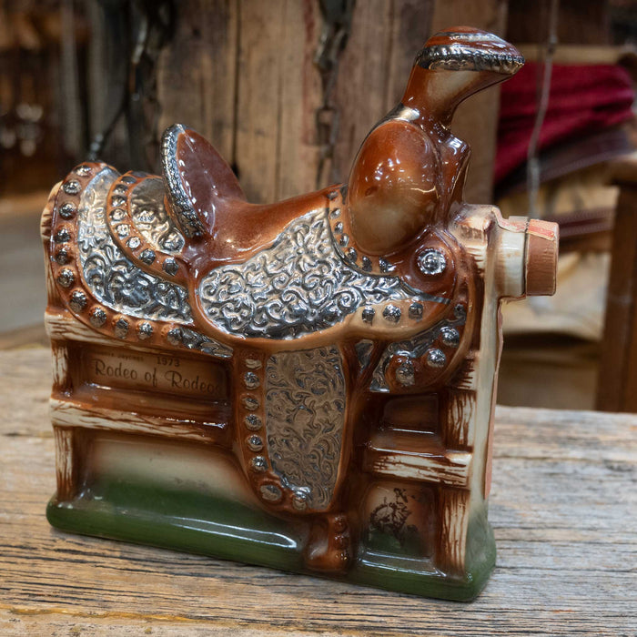 1973 Ezra Brooks  "Rodeo of Rodeos" Whisky Decanter