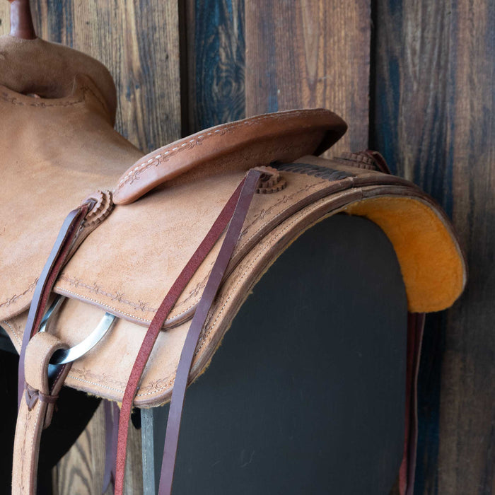 16" USED TESKEY'S RANCH CUTTER SADDLE