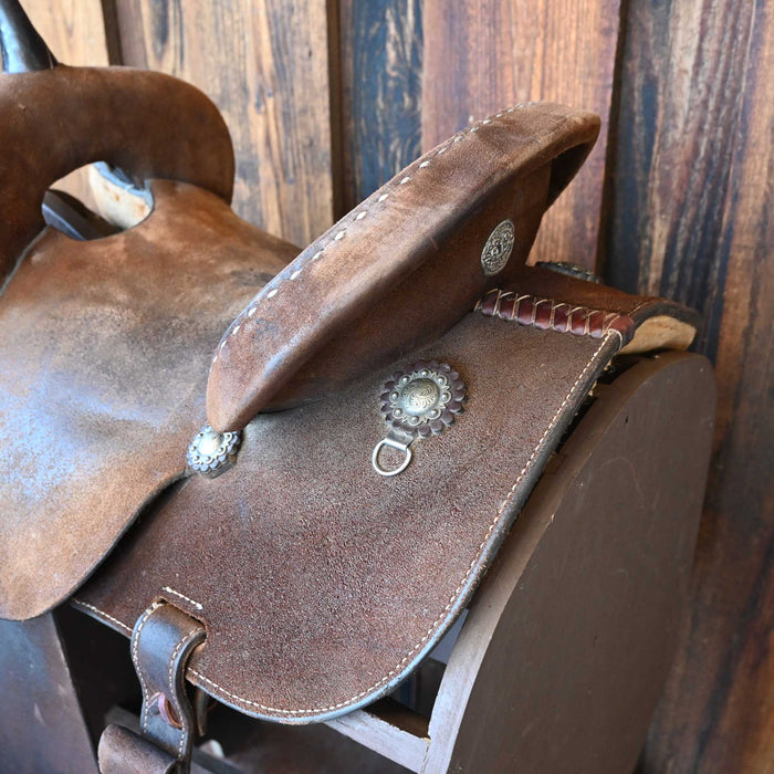 13.5" USED DOUBLE J POZZI PRO BARREL SADDLE