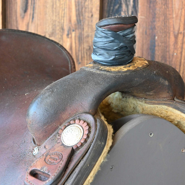 15.5" USED WES FANNING RANCH SADDLE