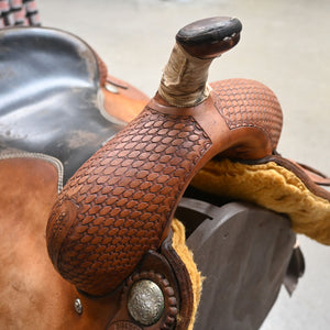 17" USED BILLY COOK REINING SADDLE Saddles Billy Cook