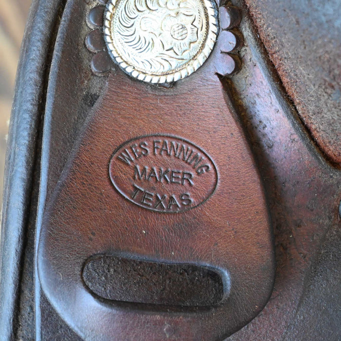 15.5" USED WES FANNING RANCH SADDLE