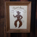 Pearl Beer Embroidered Cowboy Wall Hanging Collectibles Pearl Beer