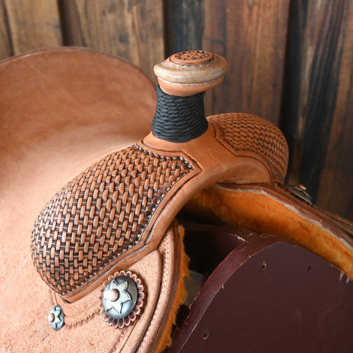 12.5" PATRICK SMITH TEAM ROPING SADDLE Saddles - New Teskey's Saddlery