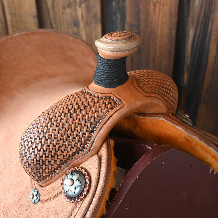 12.5" PATRICK SMITH TEAM ROPING SADDLE Saddles - New Teskey's Saddlery