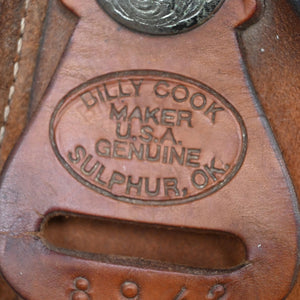 17" USED BILLY COOK REINING SADDLE Saddles Billy Cook