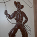 Pearl Beer Embroidered Cowboy Wall Hanging Collectibles Pearl Beer