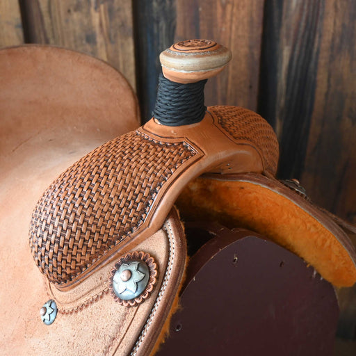 13.5" PATRICK SMITH TEAM ROPING SADDLE Saddles - New Teskey's Saddlery