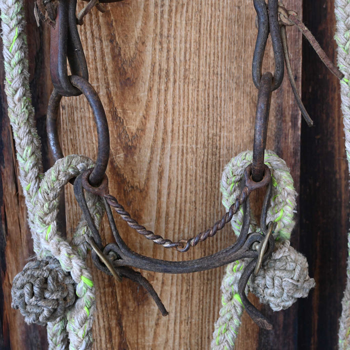 Cow Horse Supply O-Ring Twisted Wire Snaffle Bridle Rig w/Browband Headstall