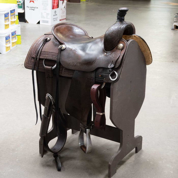 17" USED COATS RANCH CUTTER SADDLE