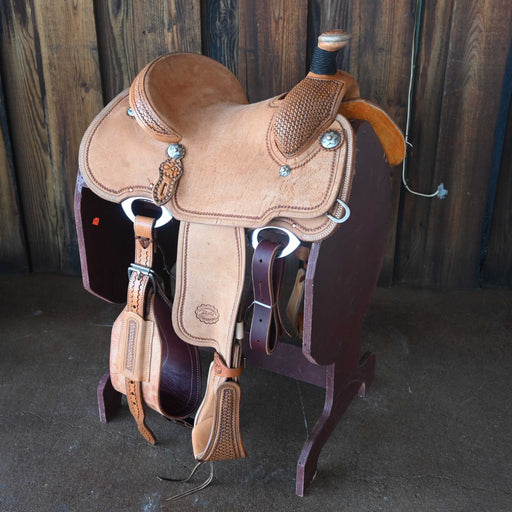 13" PATRICK SMITH YOUTH TEAM ROPING SADDLE Saddles - New Patrick Smith