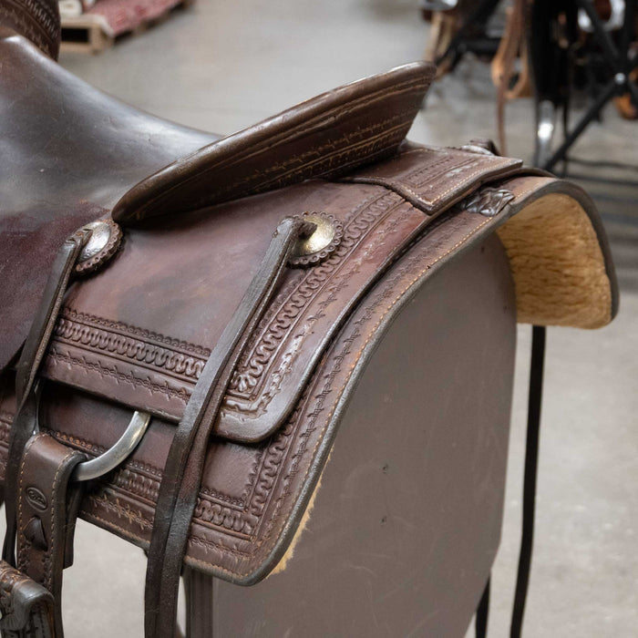 17" USED COATS RANCH CUTTER SADDLE