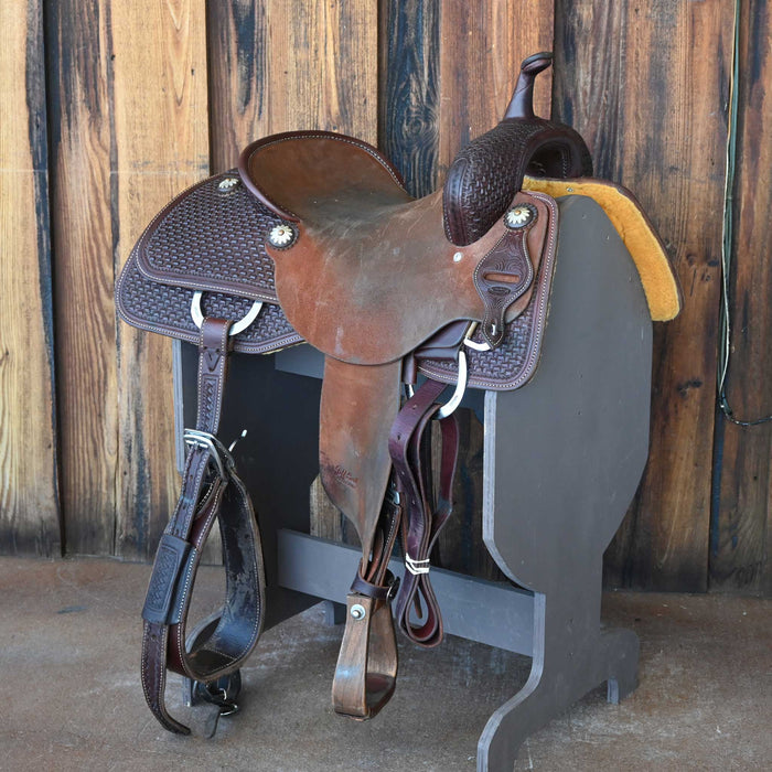 16" USED JEFF SMITH CUTTING SADDLE
