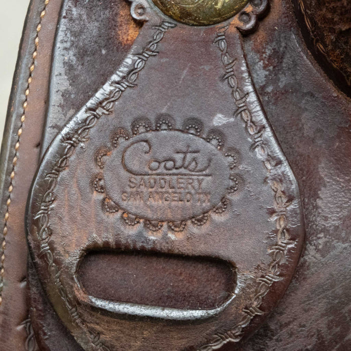 17" USED COATS RANCH CUTTER SADDLE
