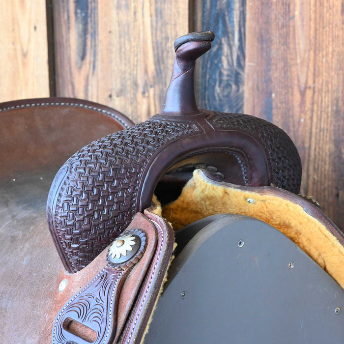 16" USED JEFF SMITH CUTTING SADDLE