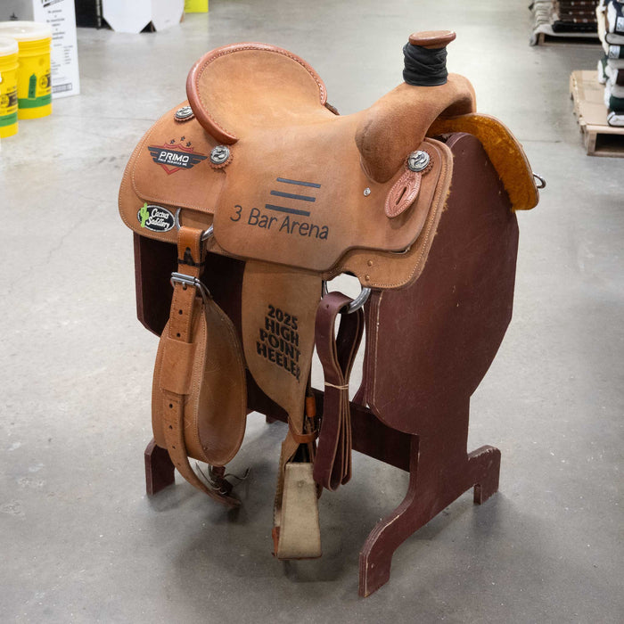 15.5" USED CACTUS TEAM ROPING SADDLE Saddles - Used CACTUS SADDLERY