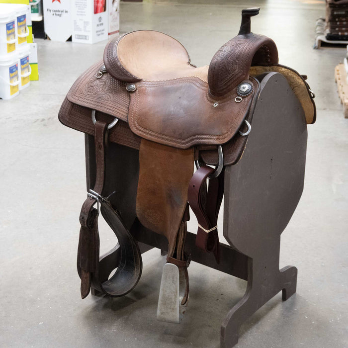 15.5" USED MARTIN RANCH CUTTER SADDLE