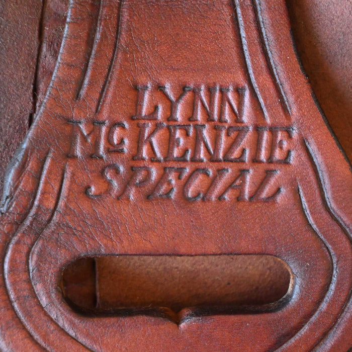 14.5" USED DOUBLE J LYNN McKENZIE SPECIAL BARREL SADDLE
