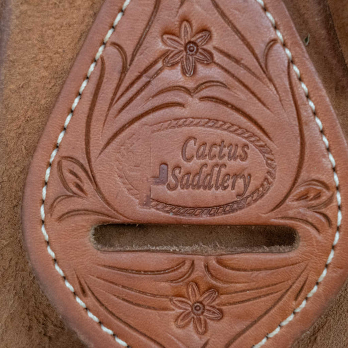 15.5" USED CACTUS TEAM ROPING SADDLE Saddles - Used CACTUS SADDLERY