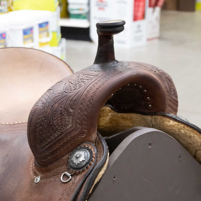15.5" USED MARTIN RANCH CUTTER SADDLE