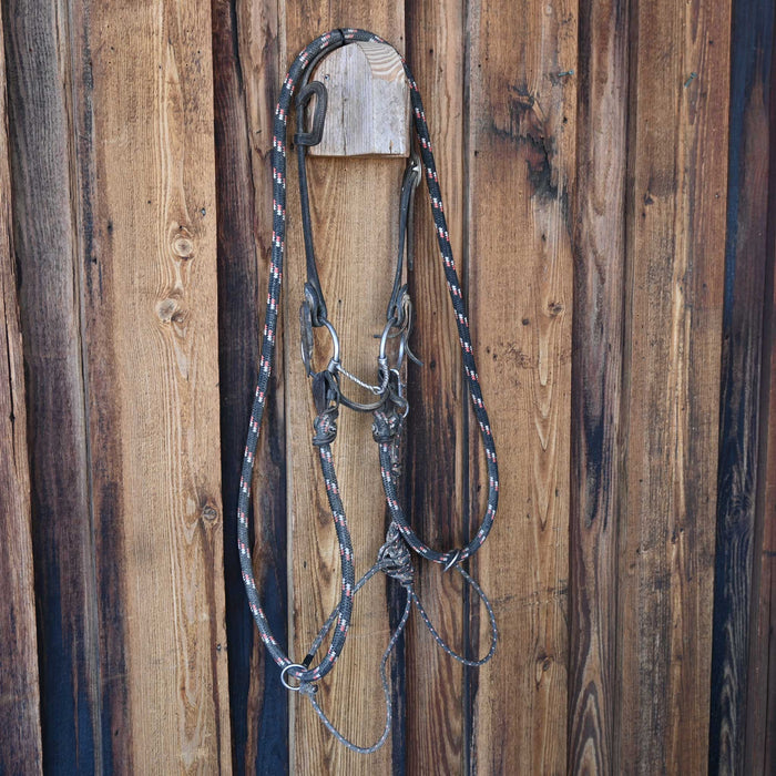 Maheu O-Ring Twisted Wire Snaffle Rig w/Single Ear Headstall
