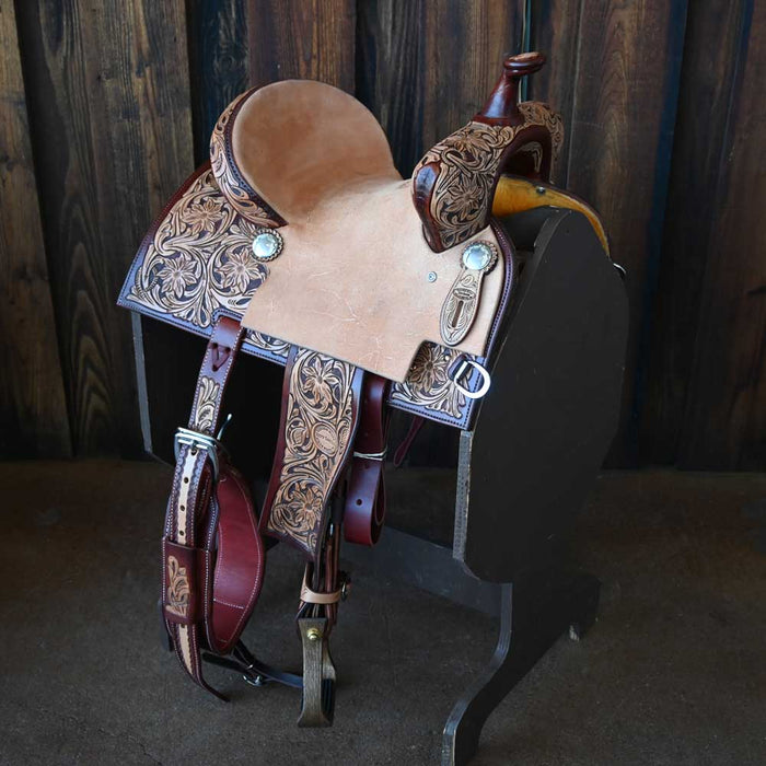12.5" JEFF SMITH YOUTH BARREL SADDLE Saddles - New Jeff Smith