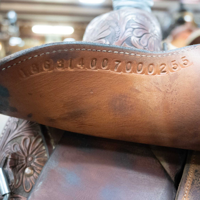 14" USED MARTIN TEAM ROPING SADDLE