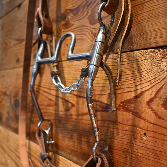 Josh Ownbey Solid Port Bridle Rig w/ Split Ear Headstall Tack - Rigs Josh Ownbey Cowboy Line