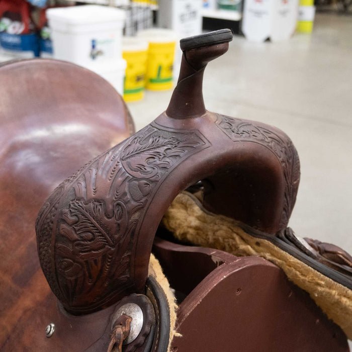 16.5" USED BRYAN JACKSON BARREL SADDLE