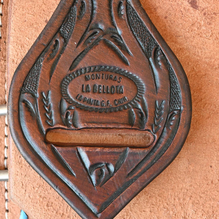 15" USED LA BELLOTA TEAM ROPING SADDLE Saddles - Used La Bellota