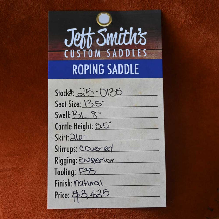13.5" JEFF SMITH ROPING SADDLE Saddles - New Jeff Smith