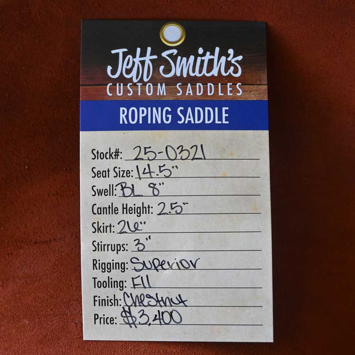14.5" JEFF SMITH ROPING SADDLE Saddles - New Jeff Smith
