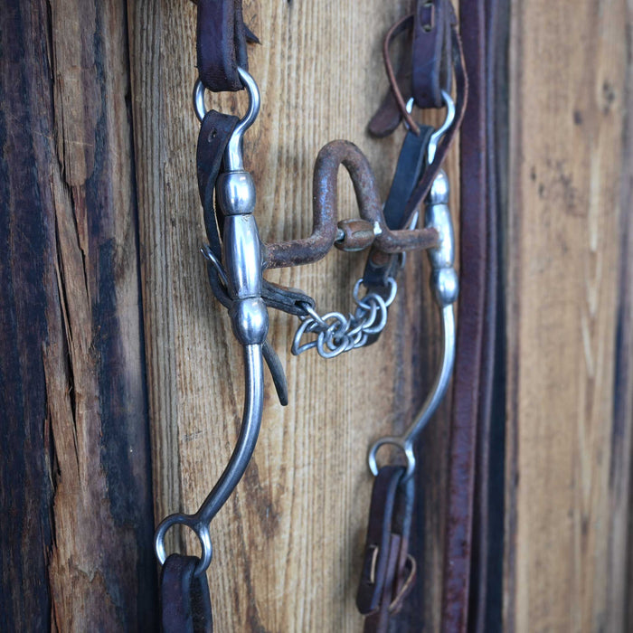 Cow Horse Supply Solid Port Bridle Rig w/Single Ear Headstall Tack - Rigs Cow Horse Supply