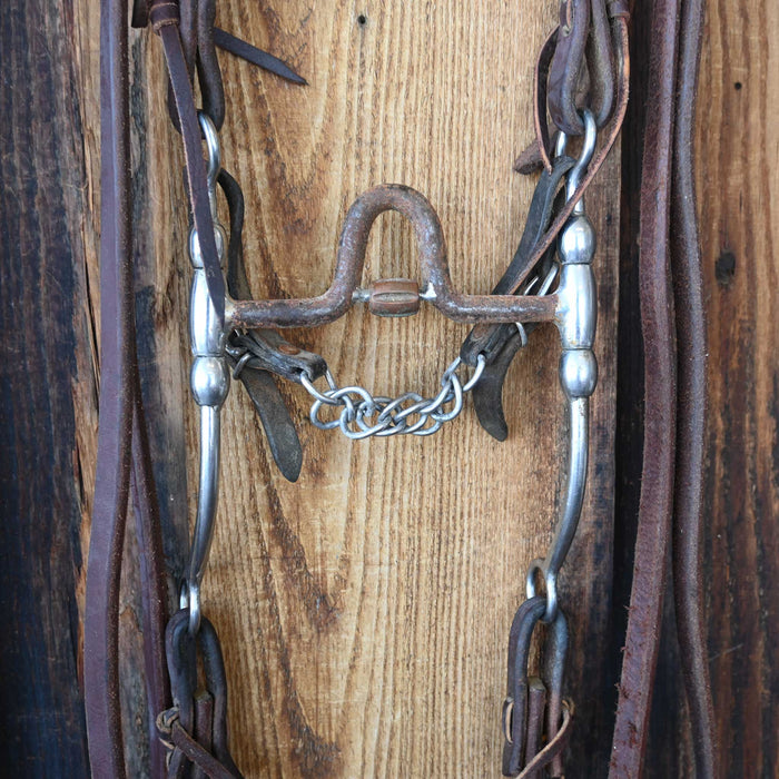 Cow Horse Supply Solid Port Bridle Rig w/Single Ear Headstall Tack - Rigs Cow Horse Supply
