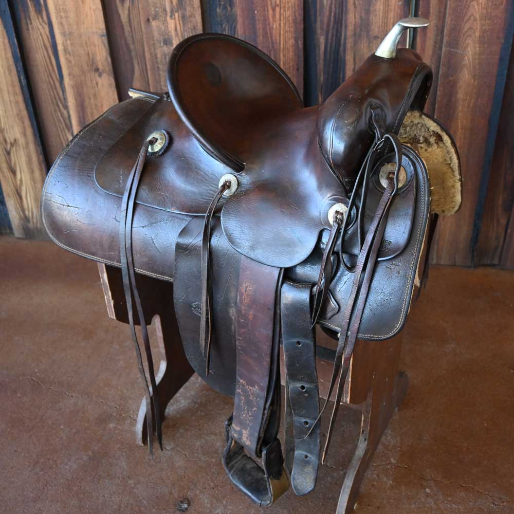 R.T. Frazier 1900's Metal Horn Saddle — Teskeys