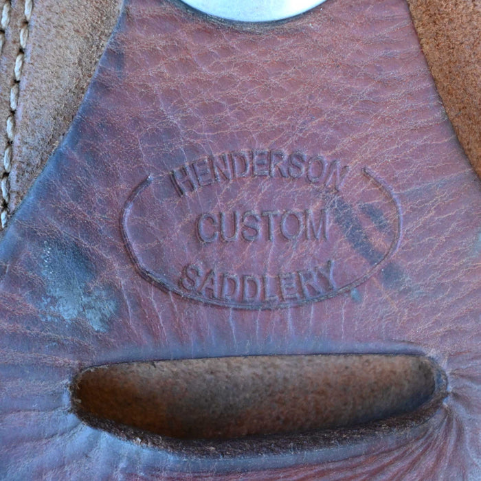 15.5" USED HENDERSON TEAM ROPING SADDLE